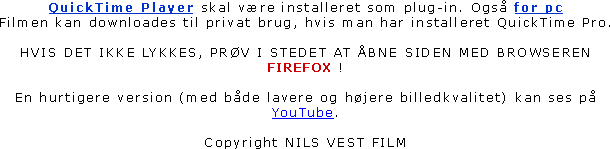 QuickTime Player skal vre installeret