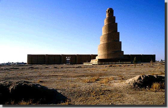 Spiralminaret ved Abou Douluf, Iraq